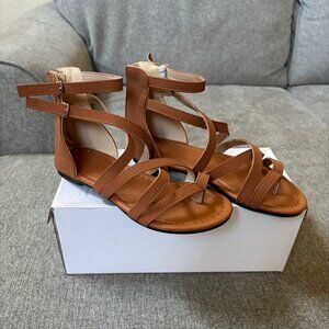 SHEIN - Roman Style Flat Beach Sandals - Women's Size 5.5 US